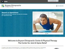 Tablet Screenshot of brysonchiropractic.com